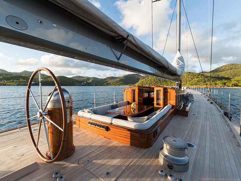 J Class sailing yacht Rainbow for charter with YPI